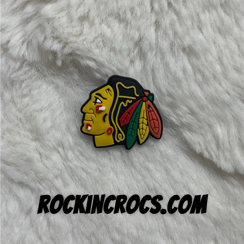 Chicago Blackhawks Croc Charm